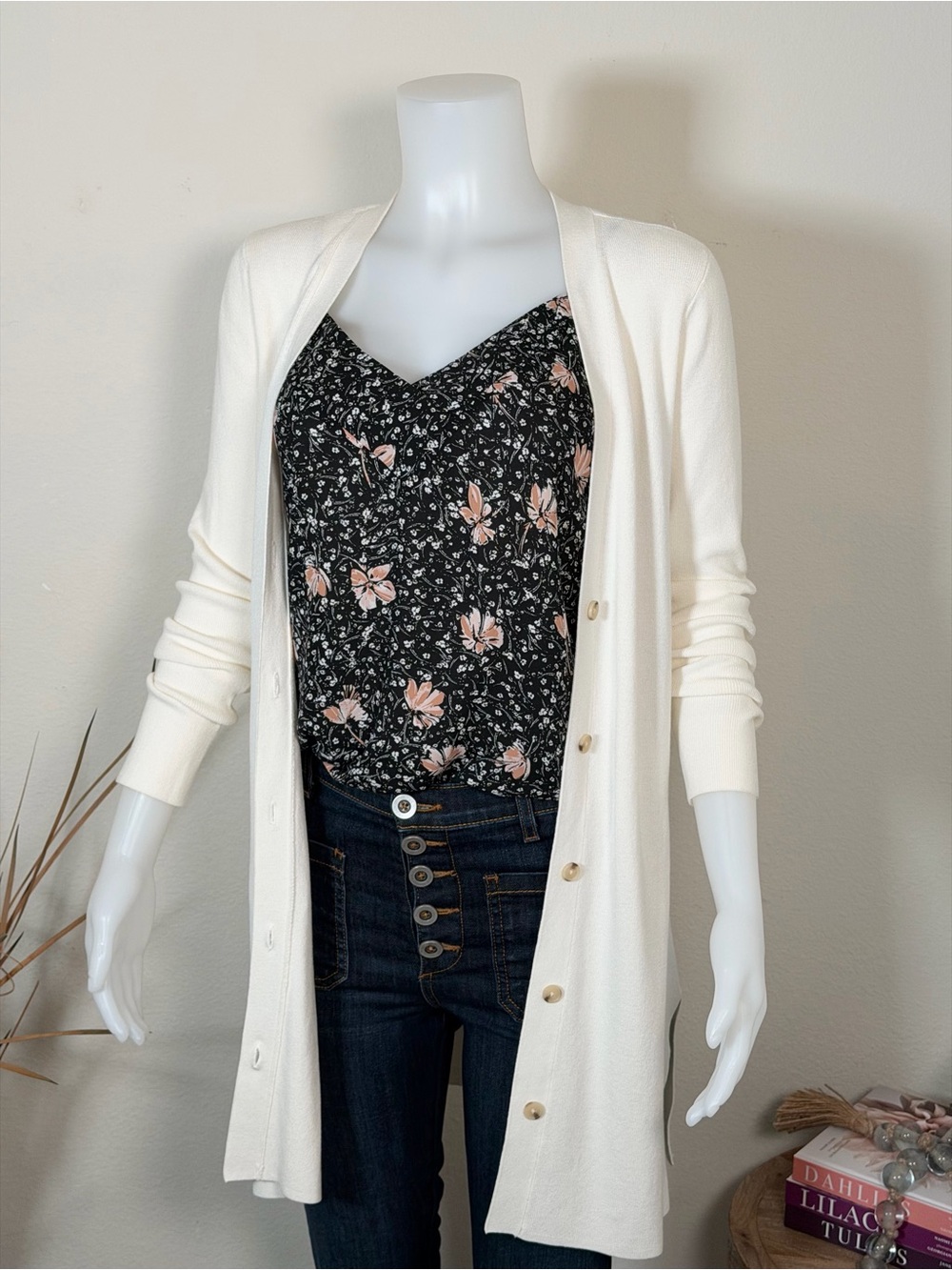Long Button Cardigan Sweater by Loft | S